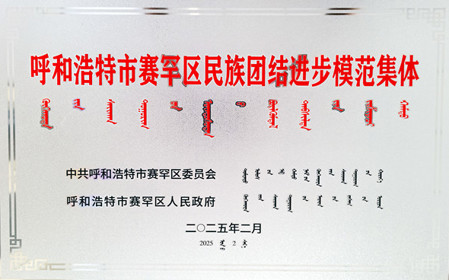 標題：呼和浩特分院榮獲呼和浩特市賽罕區(qū)民族團結(jié)進步模范集體稱號
瀏覽次數(shù)：1156
發(fā)表時間：2025-04-11